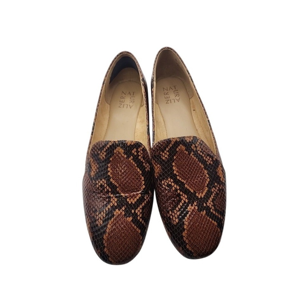 Naturalizer Python Snakeskin Print Flats, Leather uppers, Flats Slip-on, 10 - Picture 2 of 8